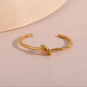Twisted Knot Open Cuff Bracelet